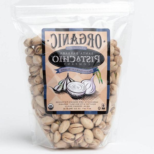 Onion Garlic Santa Barbara Organic Pistachios - 12 oz